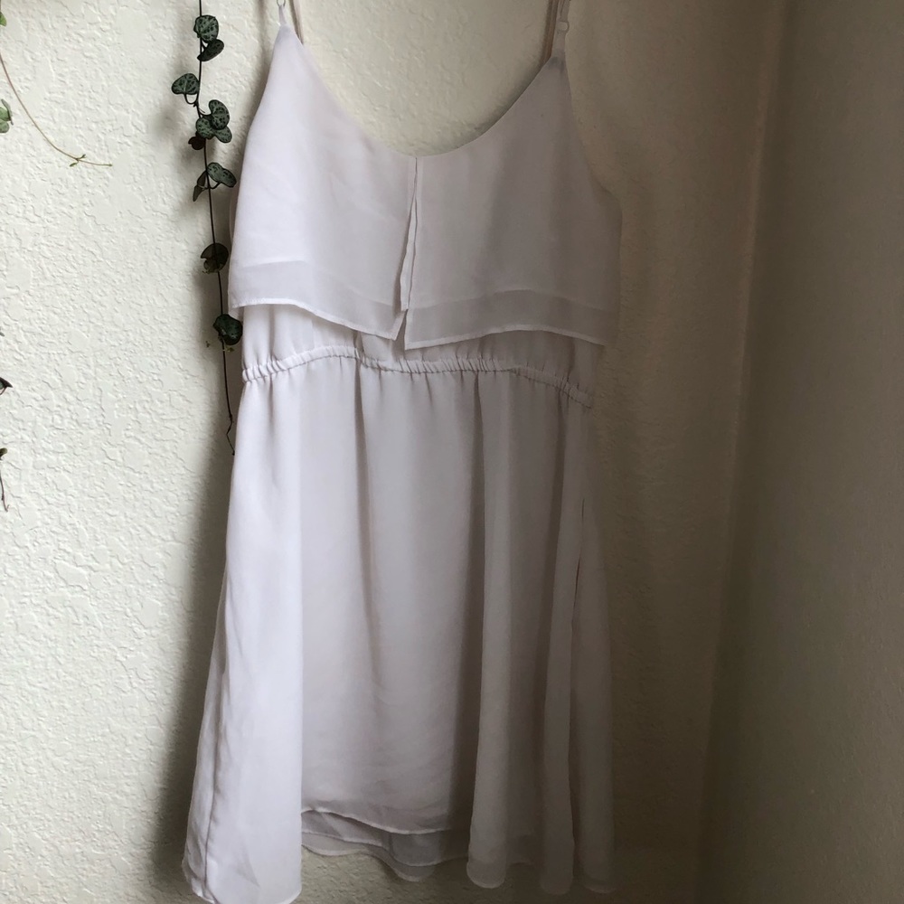 BCBG GENERATION XS strapless white dress